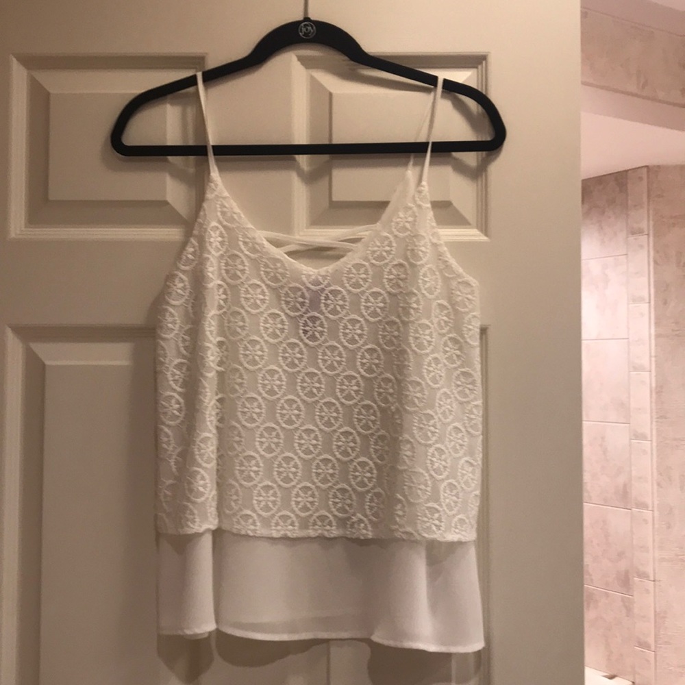 Francesca’s White Tank